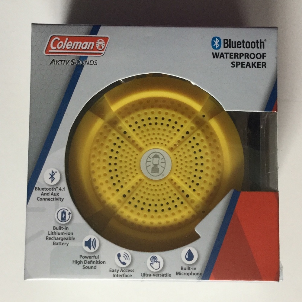 Coleman Aktiv Sounds Bluetooth Waterproof Speaker, NWT